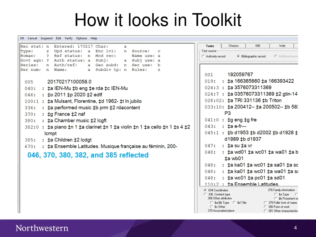 how it looks in toolkit