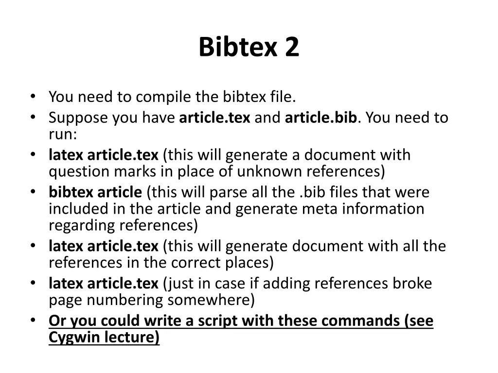 bibtex 2