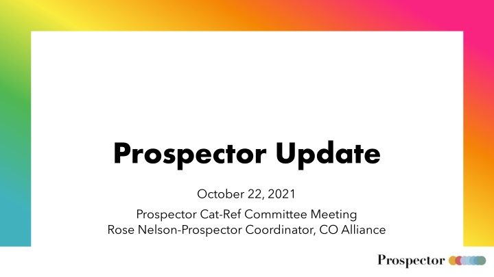 prospector update