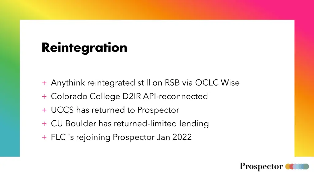 reintegration
