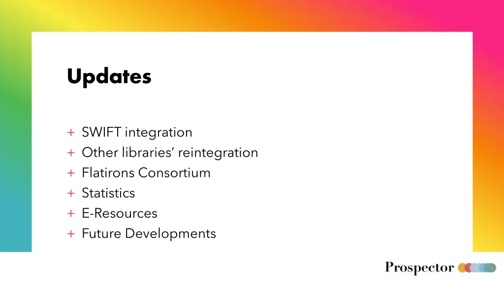 updates