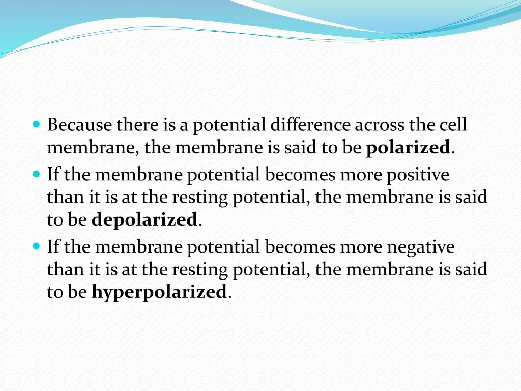 because there is a potential difference across