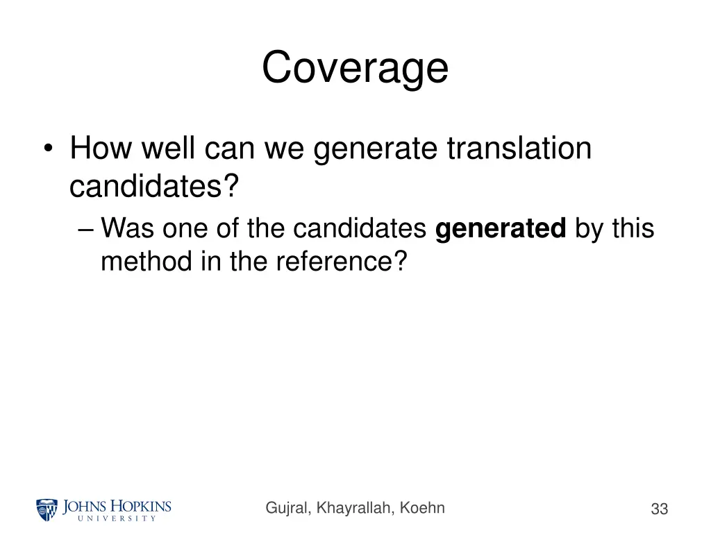 coverage