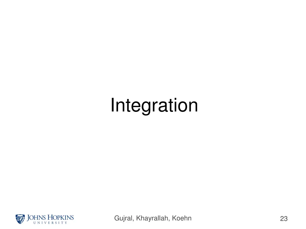 integration