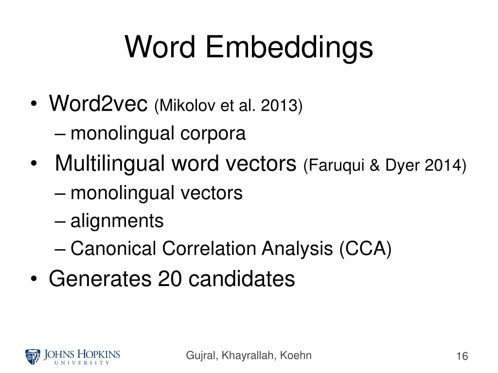 word embeddings 1