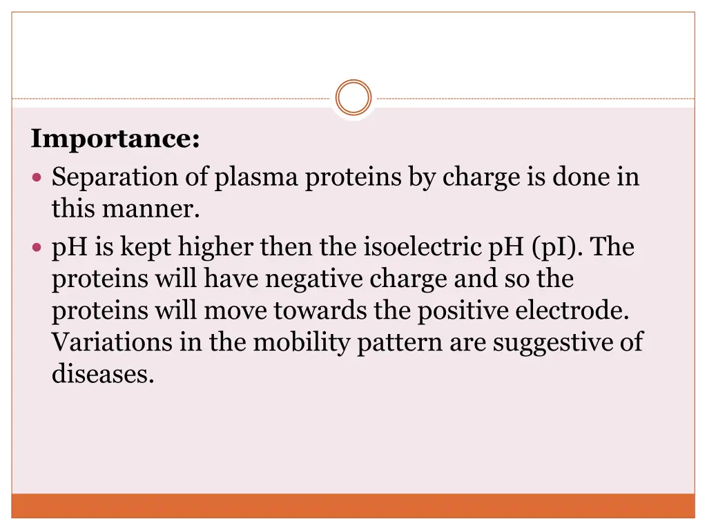 importance separation of plasma proteins