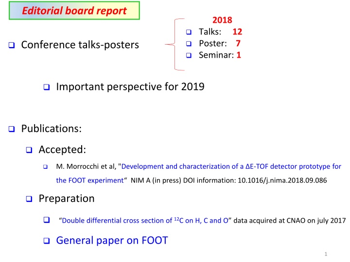 editorial board report