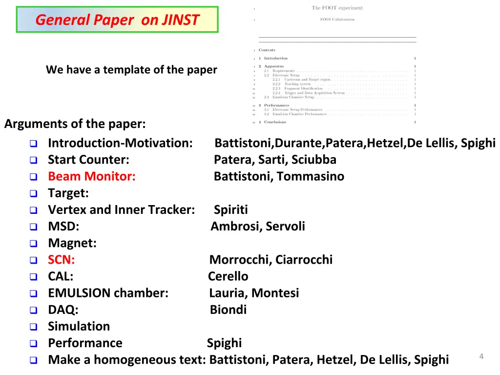 general paper on jinst