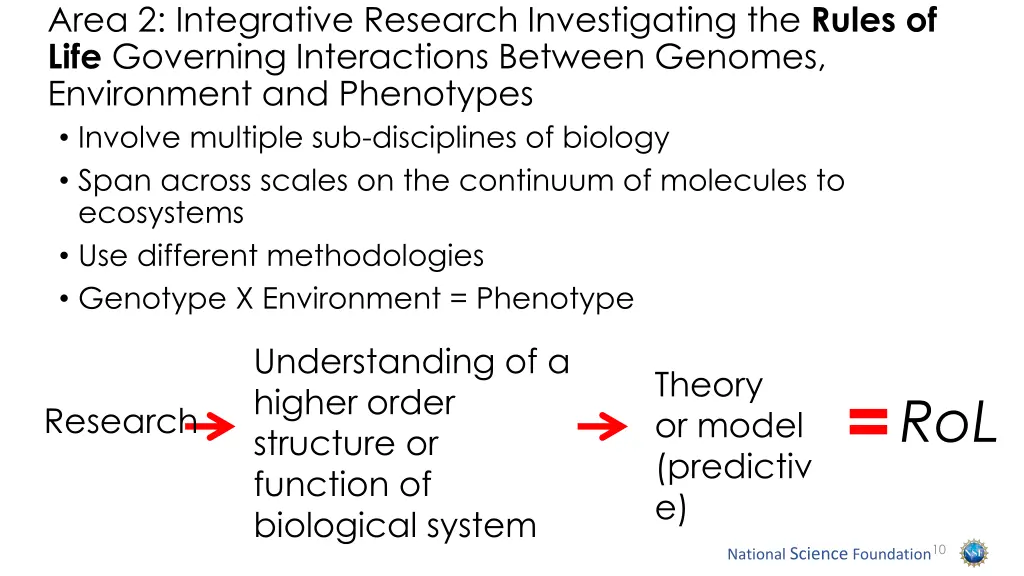 area 2 integrative research investigating