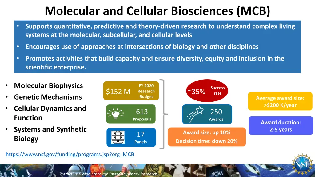 molecular and cellular biosciences mcb