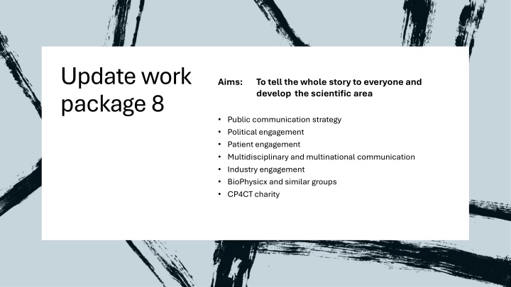 update work package 8