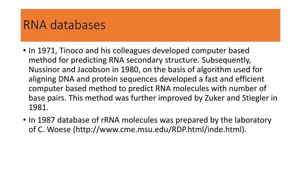 rna databases