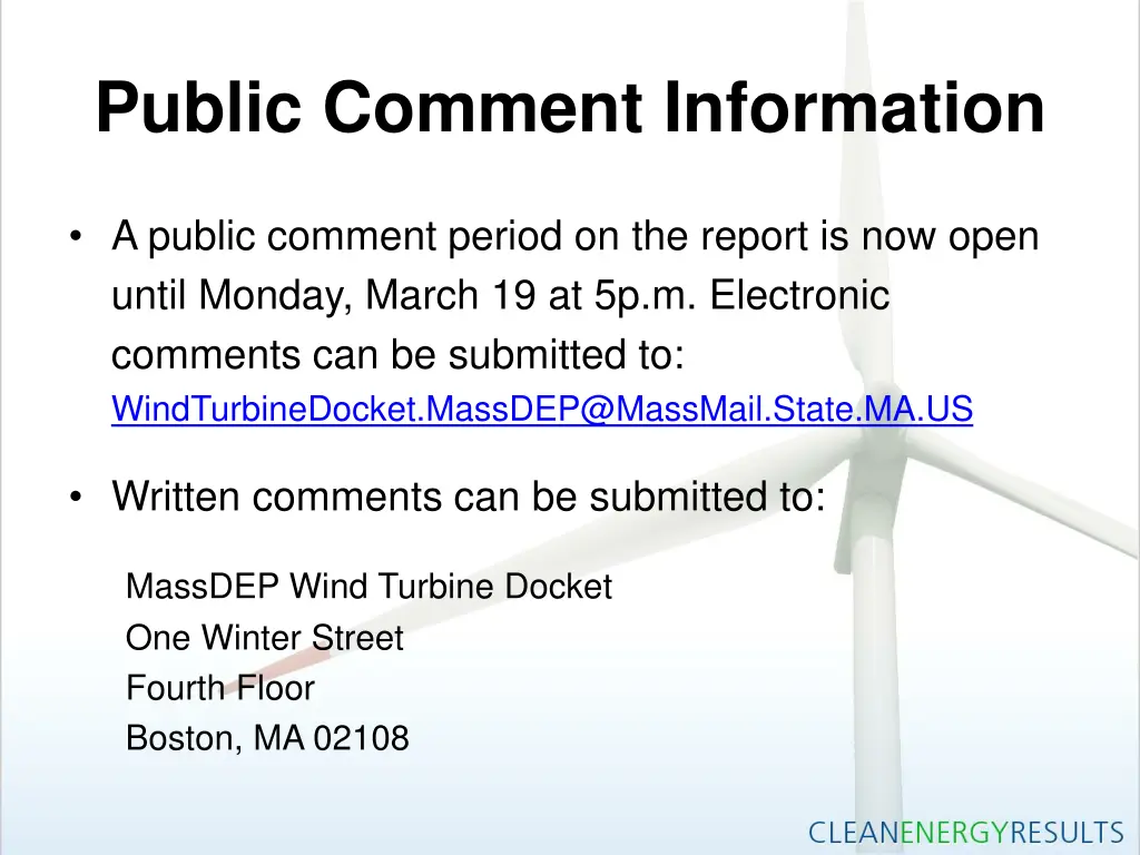 public comment information