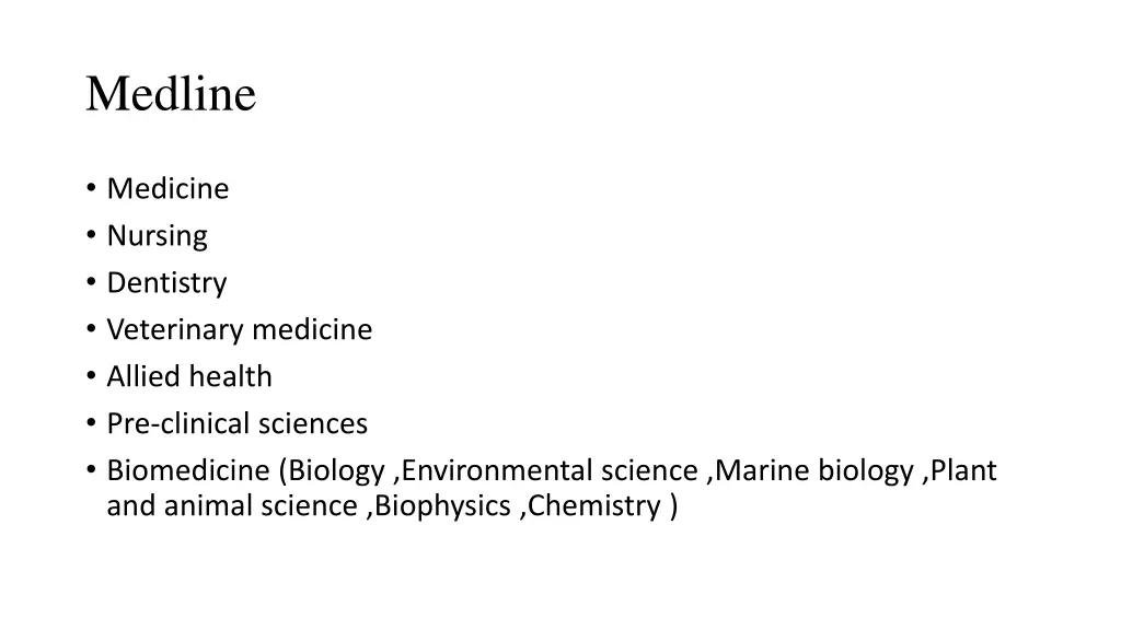 medline 1