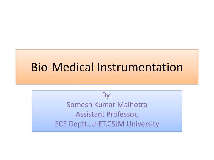 bio medical instrumentation