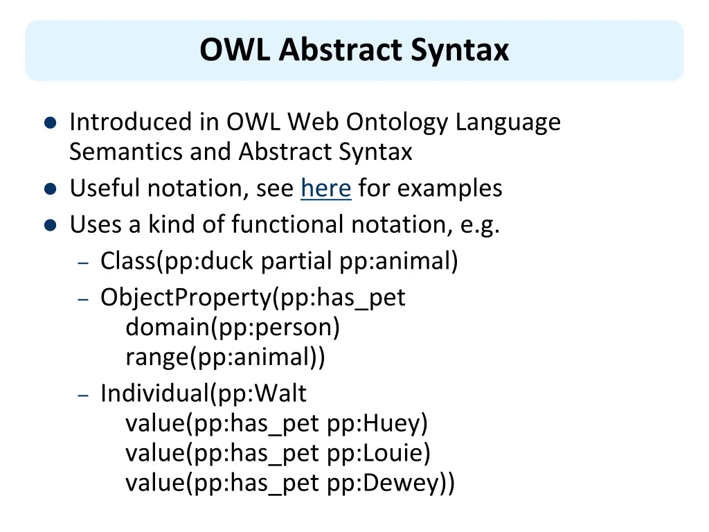 owl abstract syntax