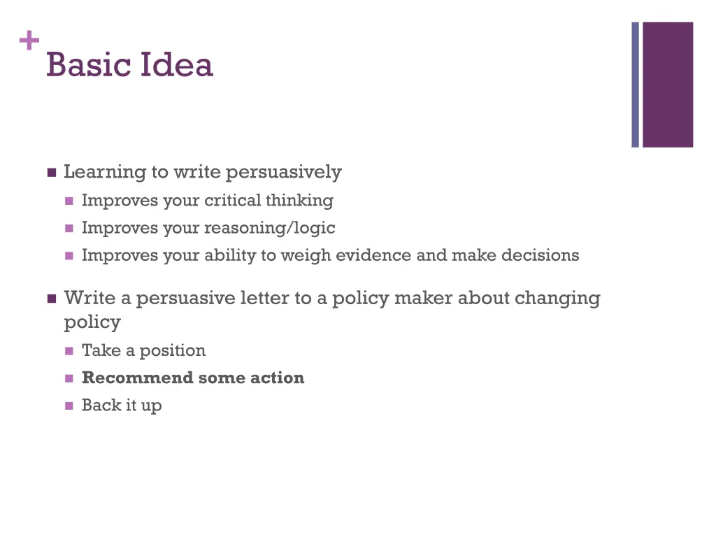 basic idea