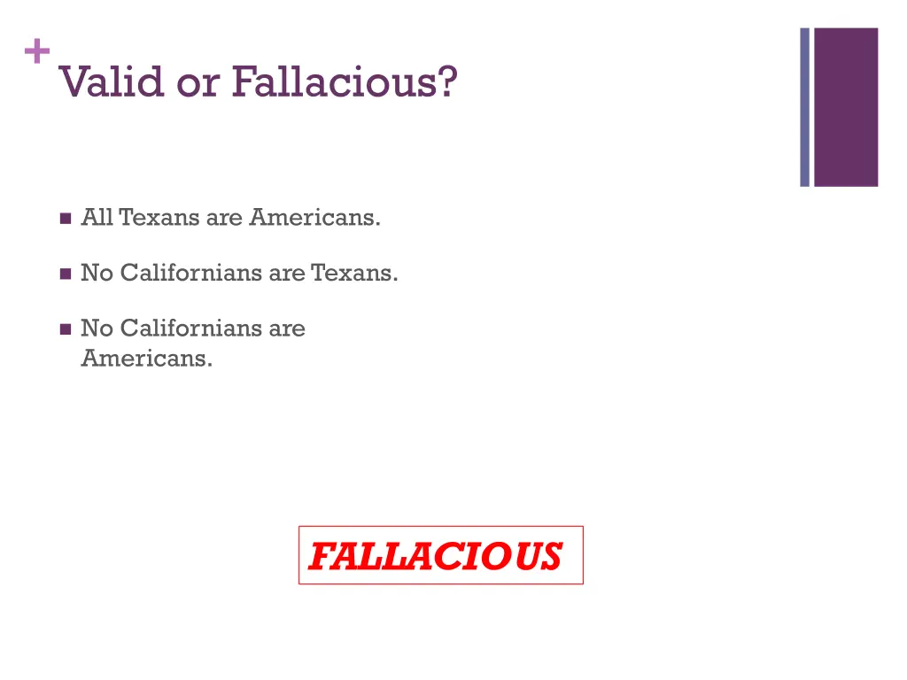 valid or fallacious 3