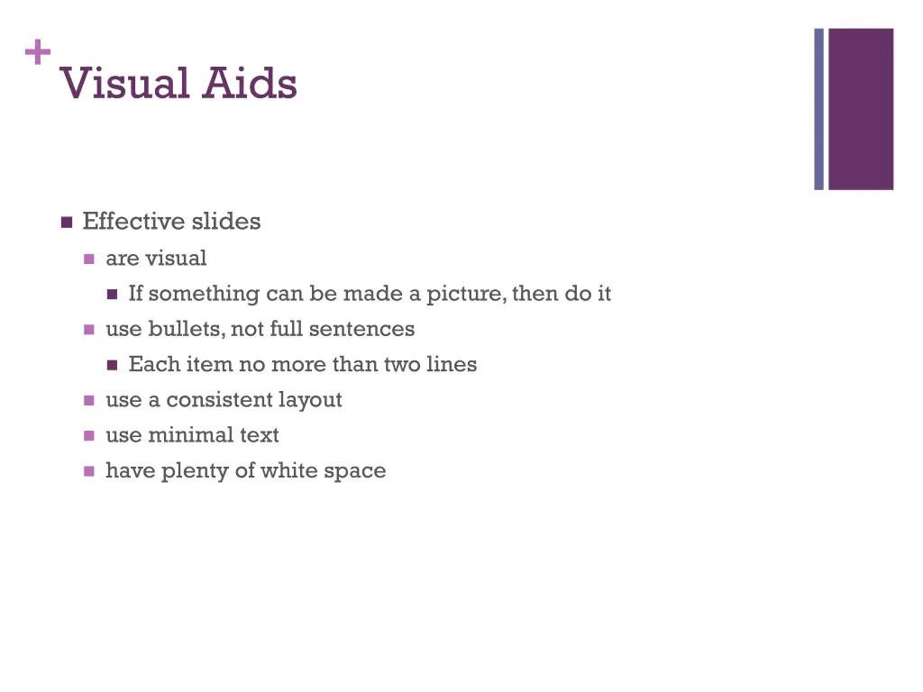 visual aids