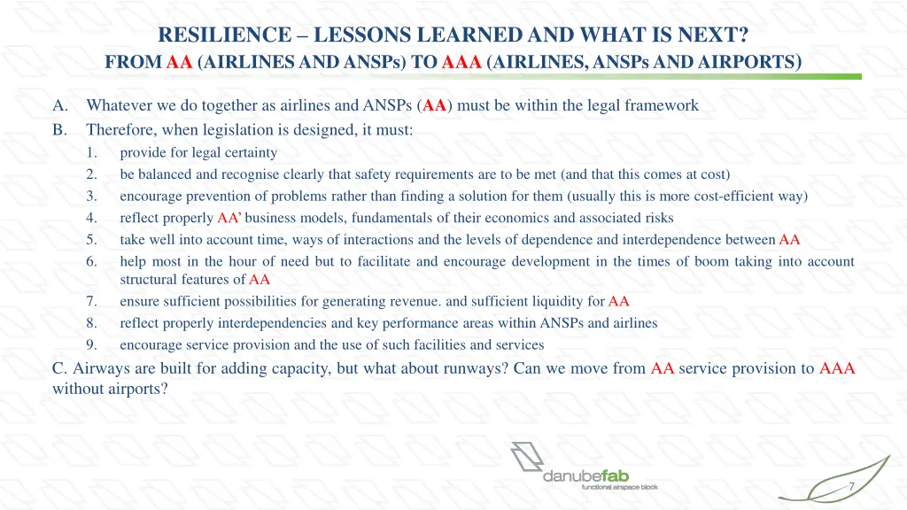 resilience lessons learned and what is next from
