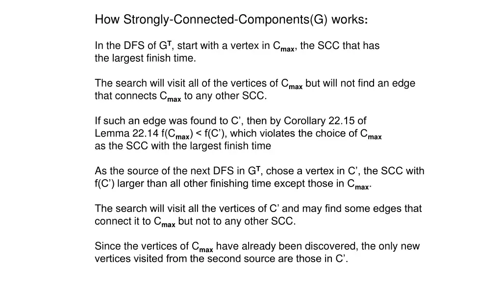 how strongly connected components g works