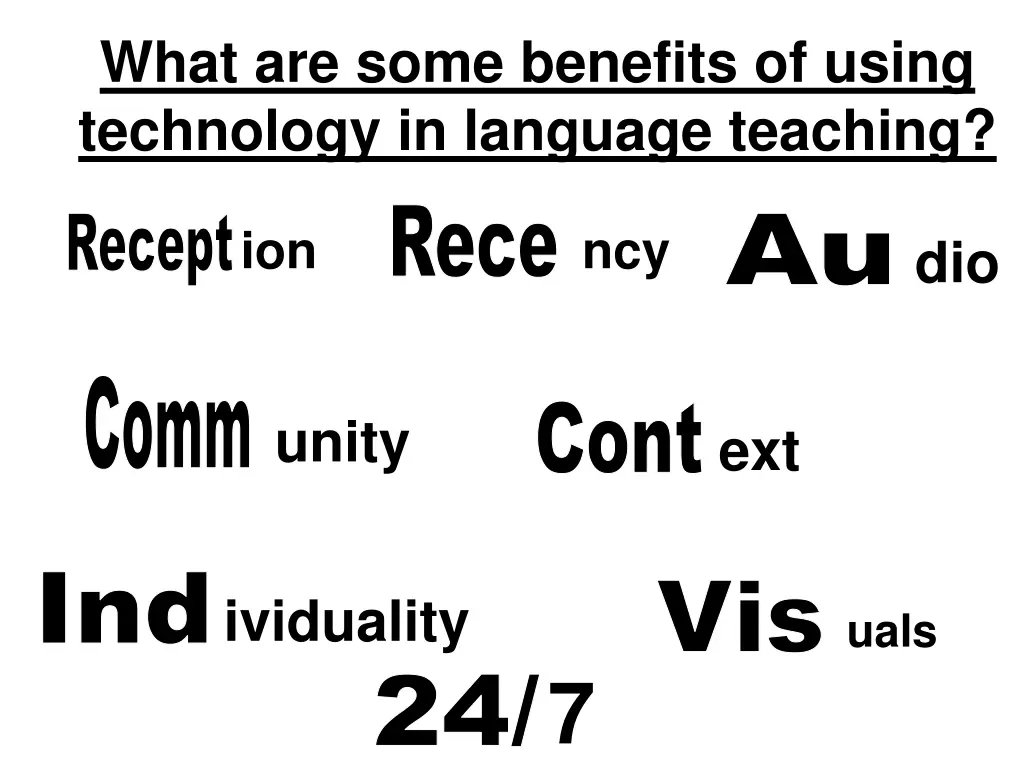 what are some benefits of using technology