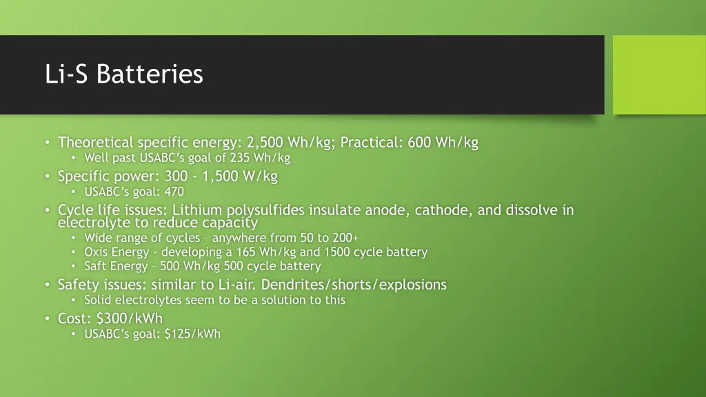 li s batteries