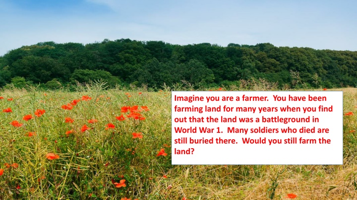 imagine you are a farmer you have been farming