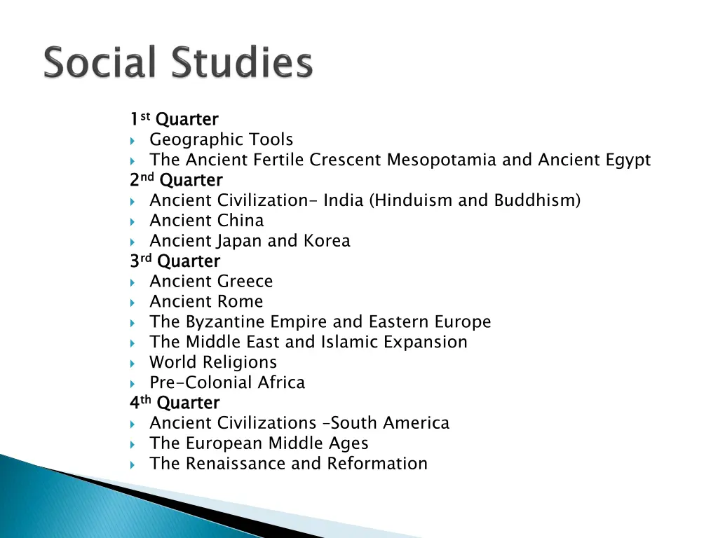 1 1 st st quarter geographic tools the ancient