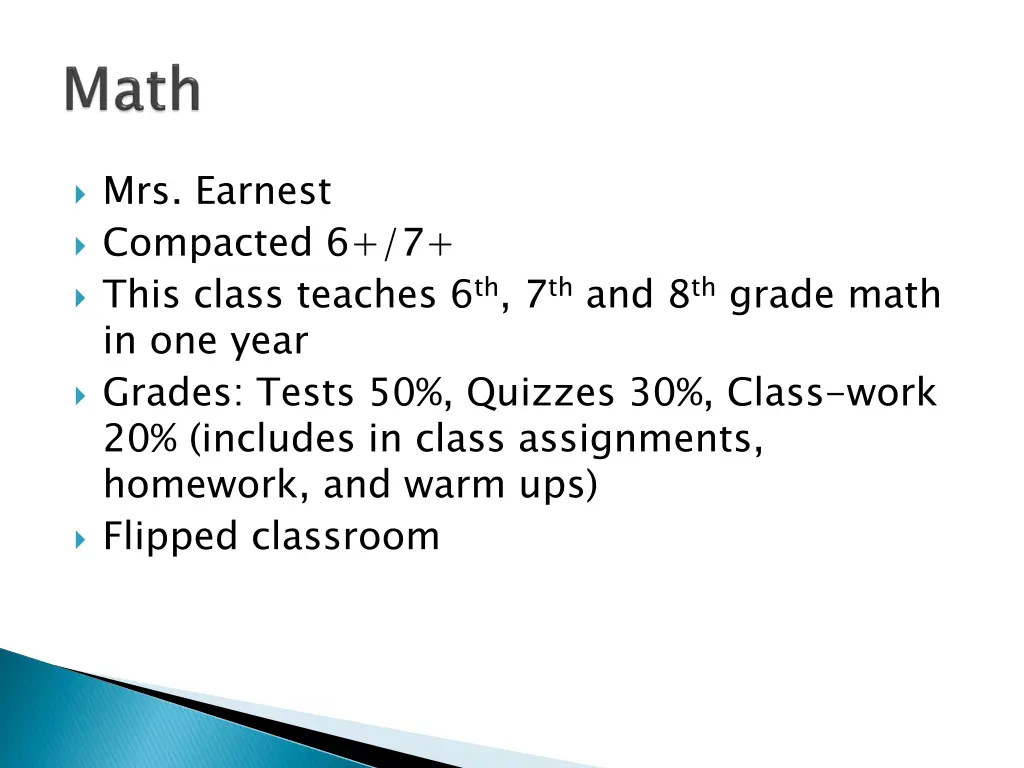 mrs earnest compacted 6 7 this class teaches
