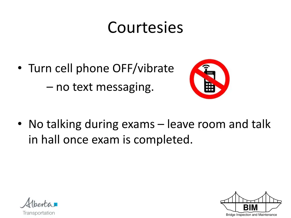 courtesies