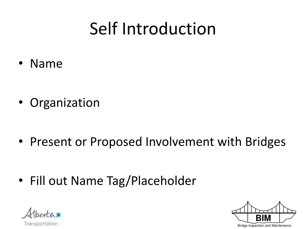 self introduction
