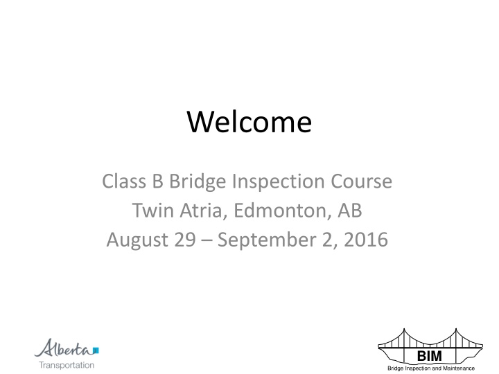 welcome