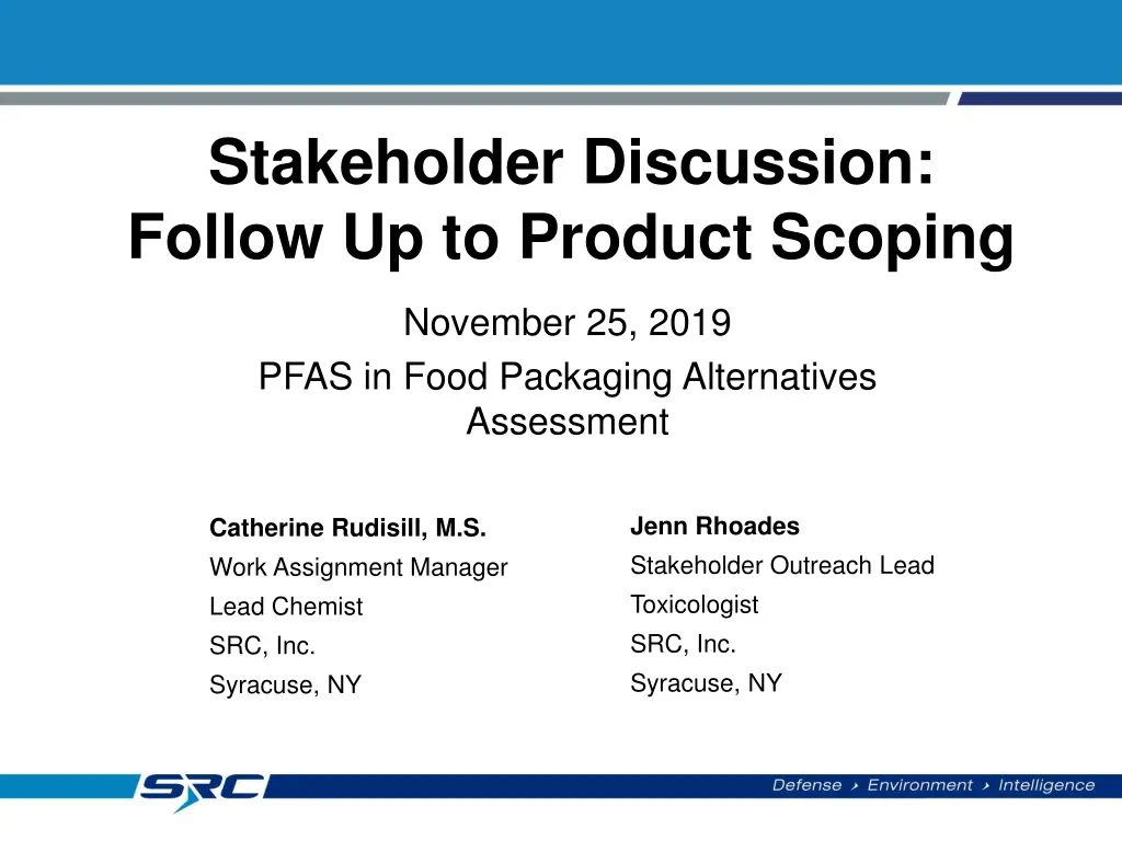 stakeholder discussion follow up to product