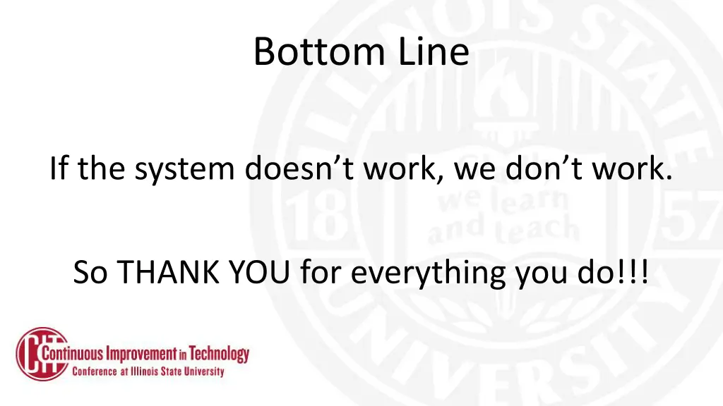 bottom line