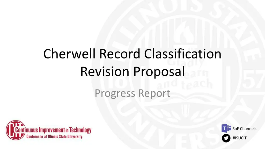 cherwell record classification revision proposal