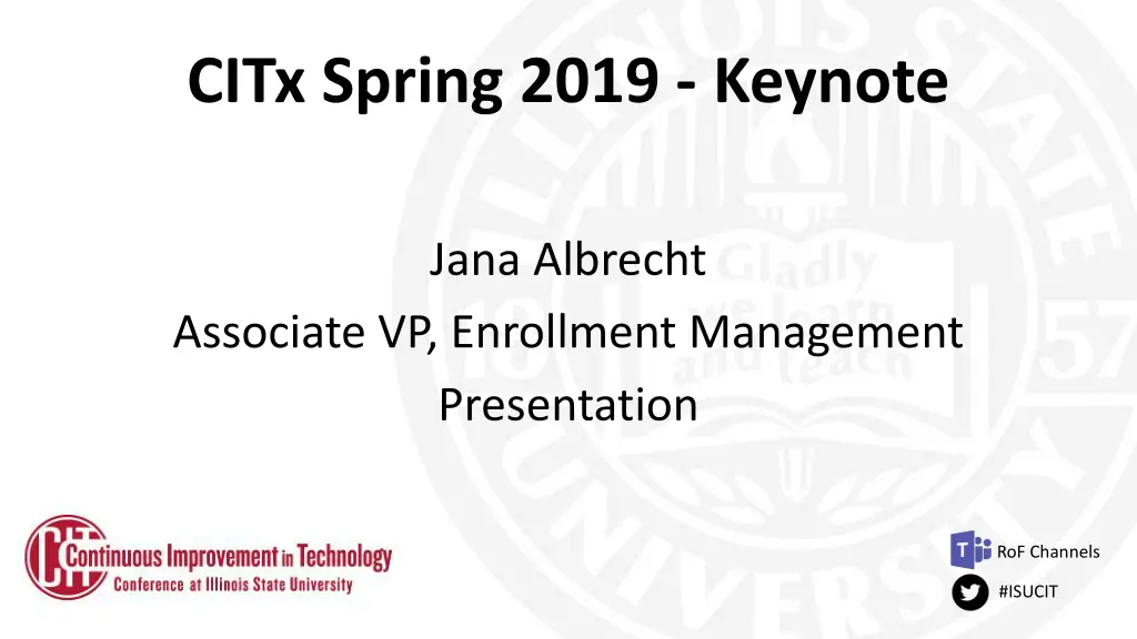 citx spring 2019 keynote