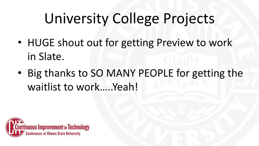 university college projects