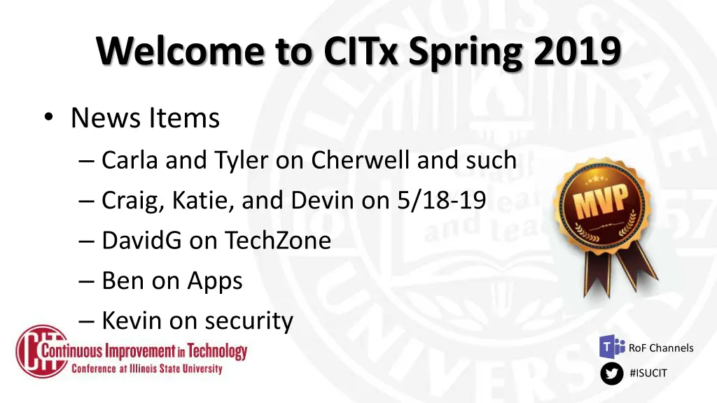 welcome to citx spring 2019 1