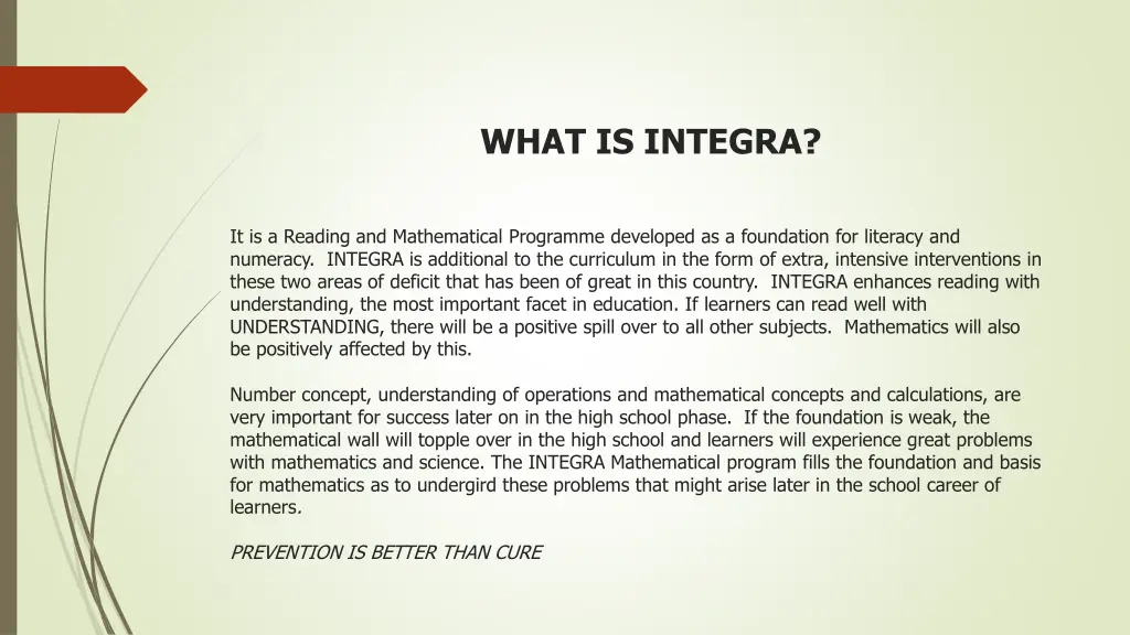what is integra