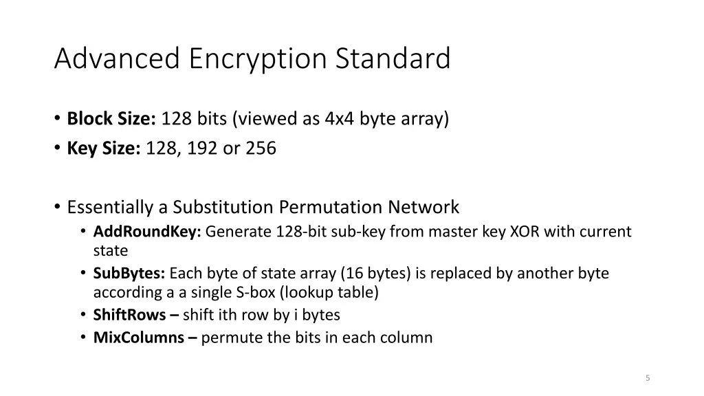 advanced encryption standard