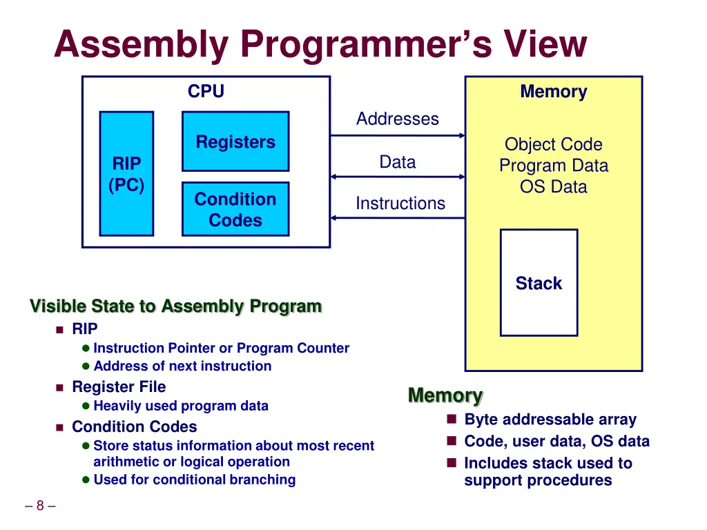 assembly programmer s view