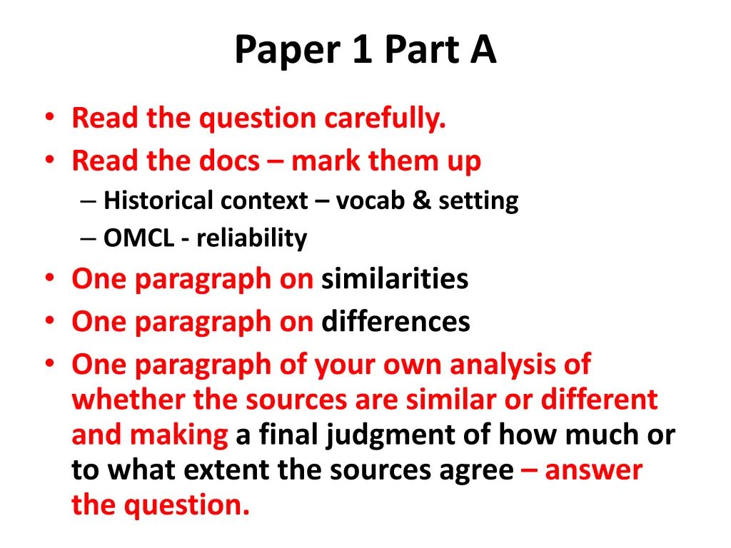 paper 1 part a
