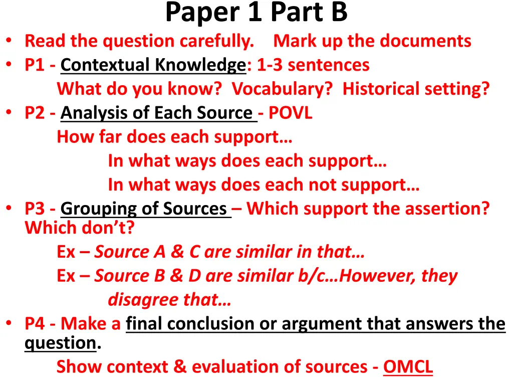 paper 1 part b