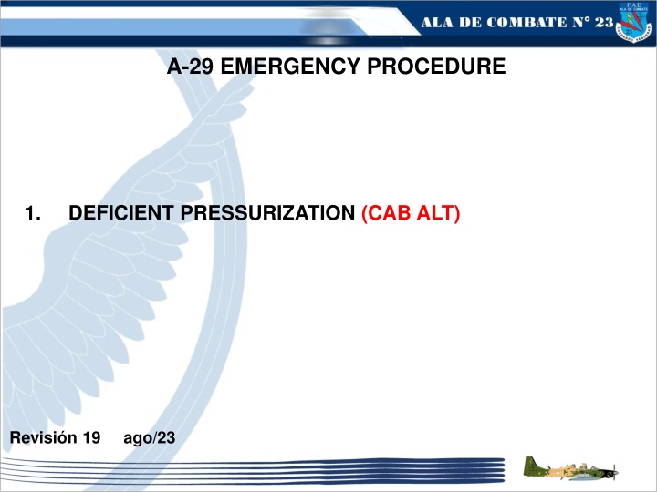 a 29 emergency procedure