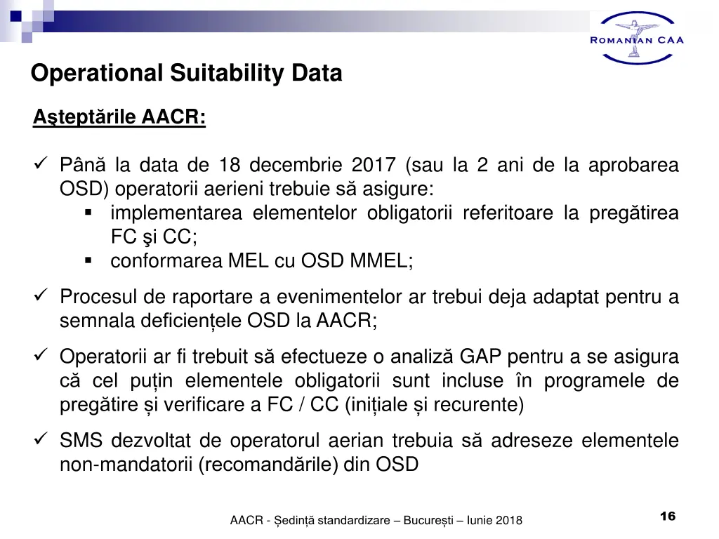 operational suitability data 11