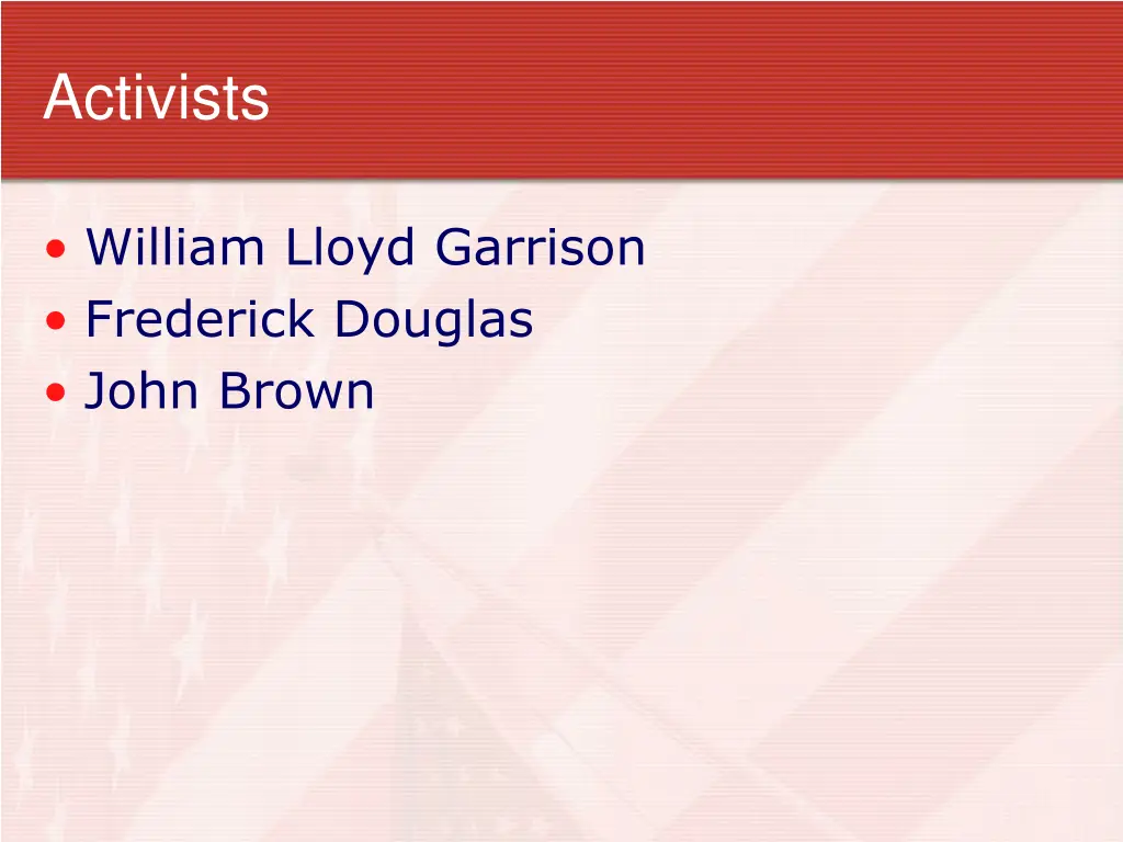 activists