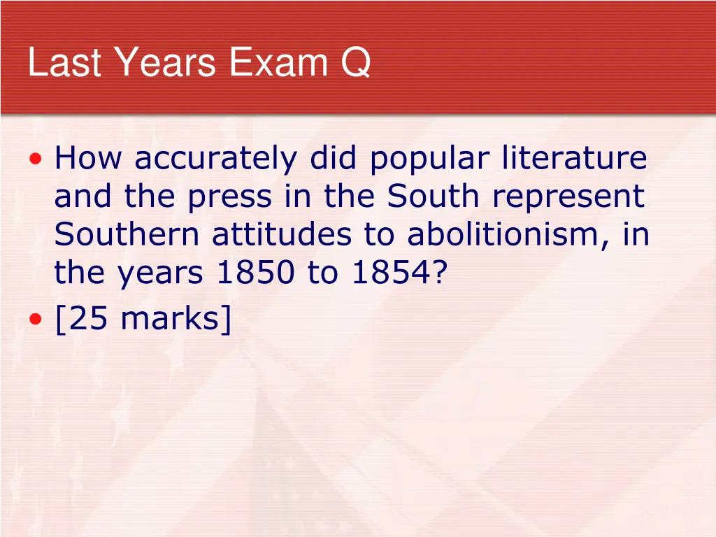last years exam q