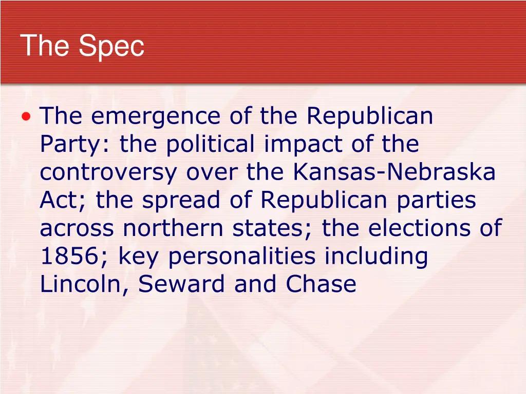 the spec 1