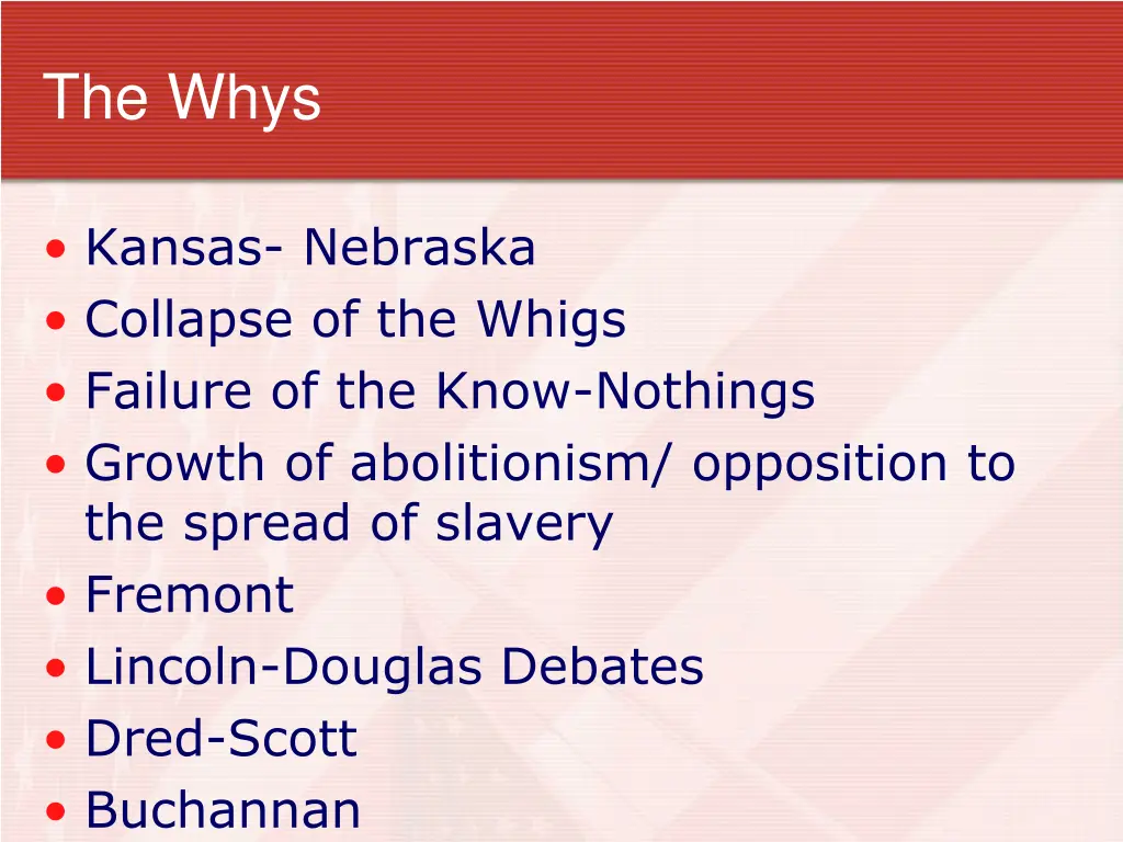 the whys